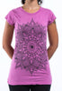 Sure Design Women's Lotus Mandala T-Shirt Pink