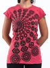 Sure Design Women's Chakra Fractal T-Shirt Red