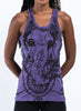 Sure Design Women's Big Face Ganesh Tank Top Purple