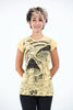 Sure Design Womens Magic Mushroom T-Shirt Yellow