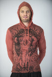 Wholesale Sure Design Unisex Wild Elephant Hoodie Brick - $12.00