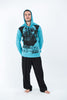 Sure Design Unisex Gandhi Hoodie Turquoise