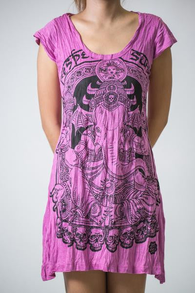 Sure Design Women's Batman Ganesh Dress Pink