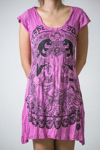 Sure Design Women's Batman Ganesh Dress Pink