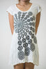 Sure Design Women's Chakra Fractal Dress White