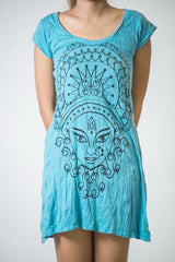 Sure Design Women's Durga Kali Dress Turquoise