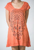Sure Design Women's Durga Kali Dress Orange