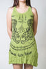 Sure Design Women's Thai Tattoo Tank Dress Lime