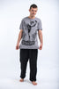 Sure Design Mens Muay Thai Flying Knee T-Shirt Gray