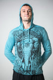 Wholesale Sure Design Unisex Wild Elephant Hoodie Turquoise - $12.00