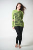 Sure Design Unisex Tattoo Ganesh Hoodie Lime