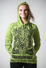 Sure Design Unisex Tattoo Ganesh Hoodie Lime