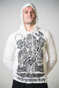 Sure Design Unisex Tattoo Ganesh Hoodie White