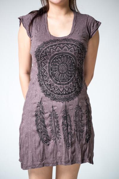 Sure Design Women's Dreamcatcher Dress Brown