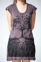 Sure Design Women's Tree of Life Dress Brown