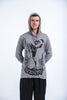 Sure Design Unisex Muay Thai Flying Knee Hoodie Gray