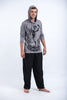 Sure Design Unisex Muay Thai Flying Knee Hoodie Gray