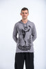 Sure Design Unisex Muay Thai Flying Knee Hoodie Gray