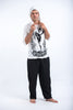 Sure Design Unisex Muay Thai Flying Knee Hoodie White