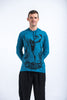 Sure Design Unisex Muay Thai Flying Knee Hoodie Denim Blue