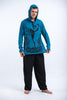 Sure Design Unisex Muay Thai Flying Knee Hoodie Denim Blue