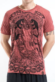 Sure Design Men's Batman Ganesh T-Shirt Brick