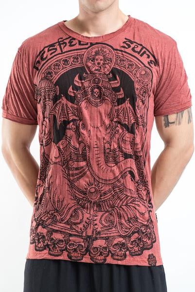 Sure Design Men's Batman Ganesh T-Shirt Brick