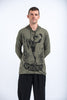 Sure Design Unisex Muay Thai Flying Knee Hoodie Green