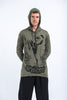 Sure Design Unisex Muay Thai Flying Knee Hoodie Green