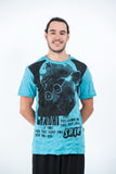 Wholesale Sure Design Mens Gandhi T-Shirt Turquoise - $5.90