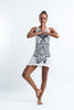 Sure Design Women's Sacred Geometry Mandala Tank Dress White