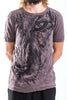 Sure Design Men's Lions Eye T-Shirt Brown