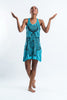 Sure Design Women's Sacred Geometry Mandala Tank Dress Turquoise