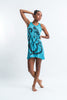 Sure Design Women's Abstrack Ganesha Tank Dress Turquoise