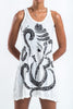 Sure Design Women's Abstrack Ganesha Tank Dress White
