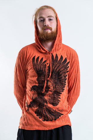 Sure Design Unisex Eagle Hoodie Orange