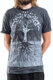 Wholesale Sure Design Men's Tree of Life T-Shirt Silver on Black - $9.50