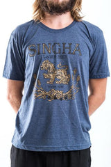Men's Singha Beer T-Shirt Denim Blue