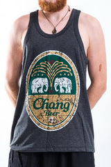 Men's Chang Beer Tank Top Black
