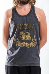 Men's Singha Beer Tank Top Black