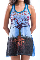 Sure Design Women's Tree of Life Tank Dress Blue