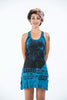 Sure Design Womens Gandhi Tank Dress Denim Blue