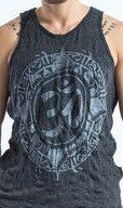 Sure Design Men's Infinitee Ohm Tank Top Silver on Black