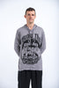 Sure Design Unisex Muay Thai Fighting Hoodie Gray