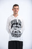 Sure Design Unisex Muay Thai Fighting Hoodie White