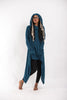 Pullover Hoodie Cloak Combo in Blue