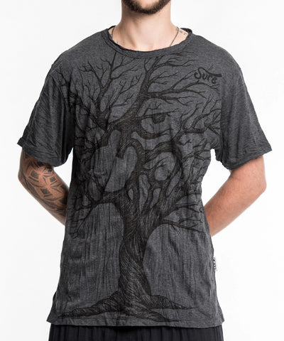 Sure Design Men's Ohm Tree T-Shirt Black
