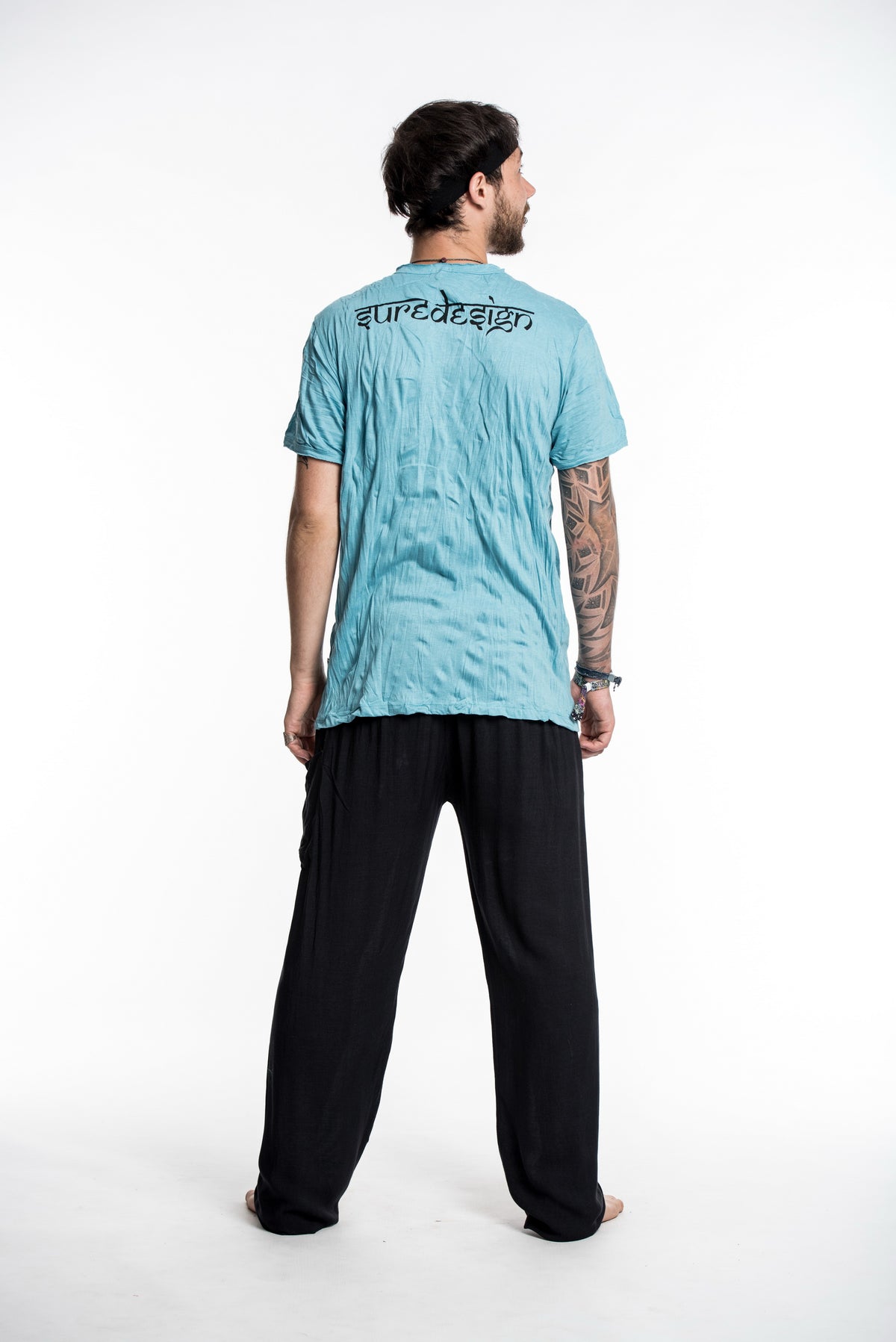 Sure Design Men's Spades Eye T-Shirt Turquoise