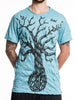Sure Design Men's Peace Tree T-Shirt Turquoise