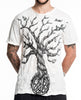 Sure Design Men's Peace Tree T-Shirt White